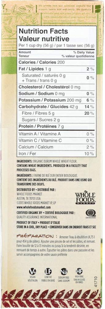 365 Everyday Value, Organic Whole Wheat Fusilli, 16 Ounce