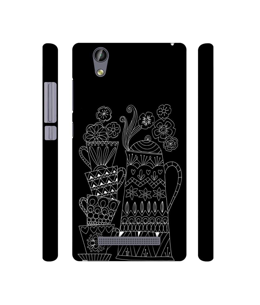 Amazon Brand - Solimo Designer Cups and Tea Pot 3D Printed Hard Back Case Mobile Cover for Gionee F103