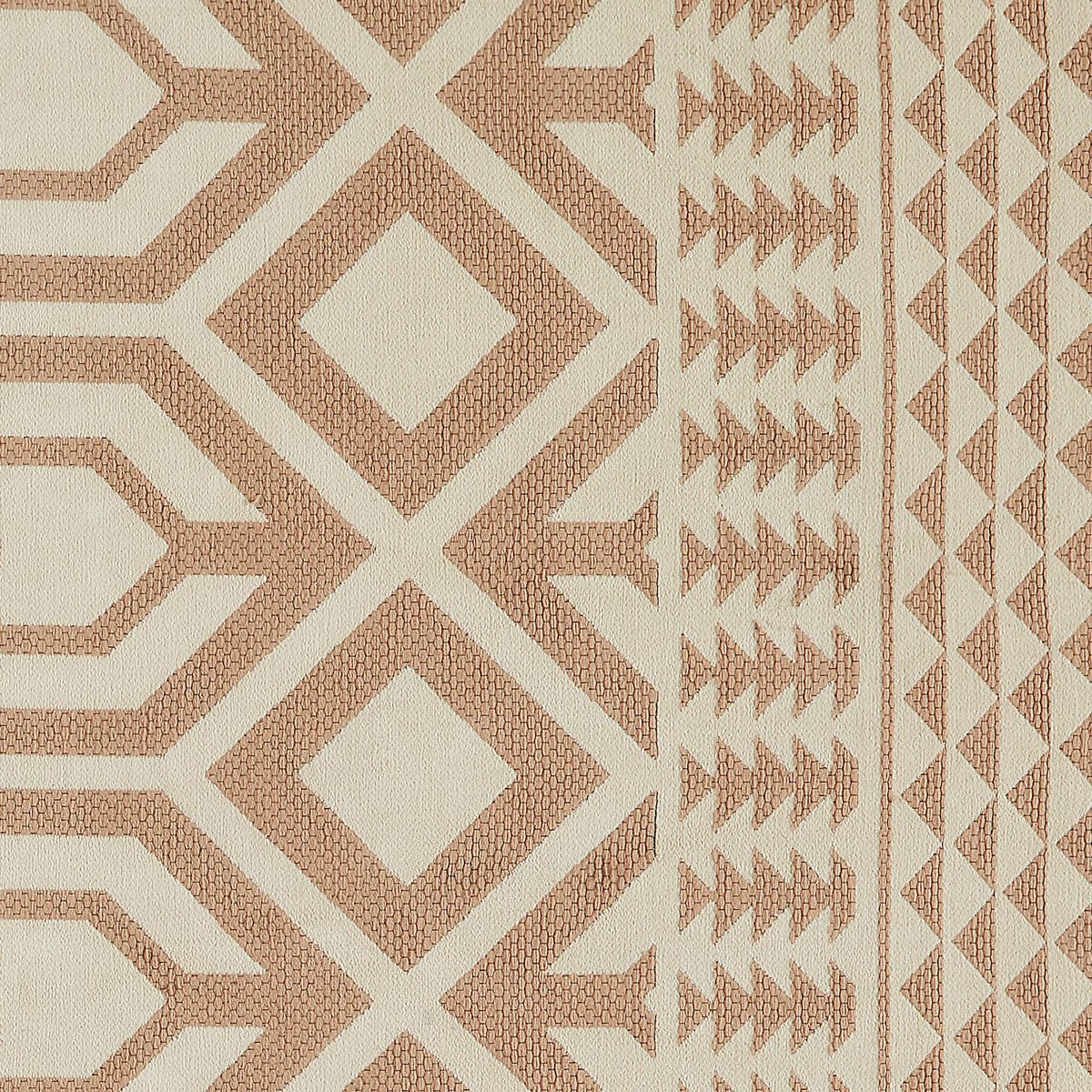 Amazon Brand – Rivet Modern Lattice-Patterned Rug, 5' x 8', Beige and Cream