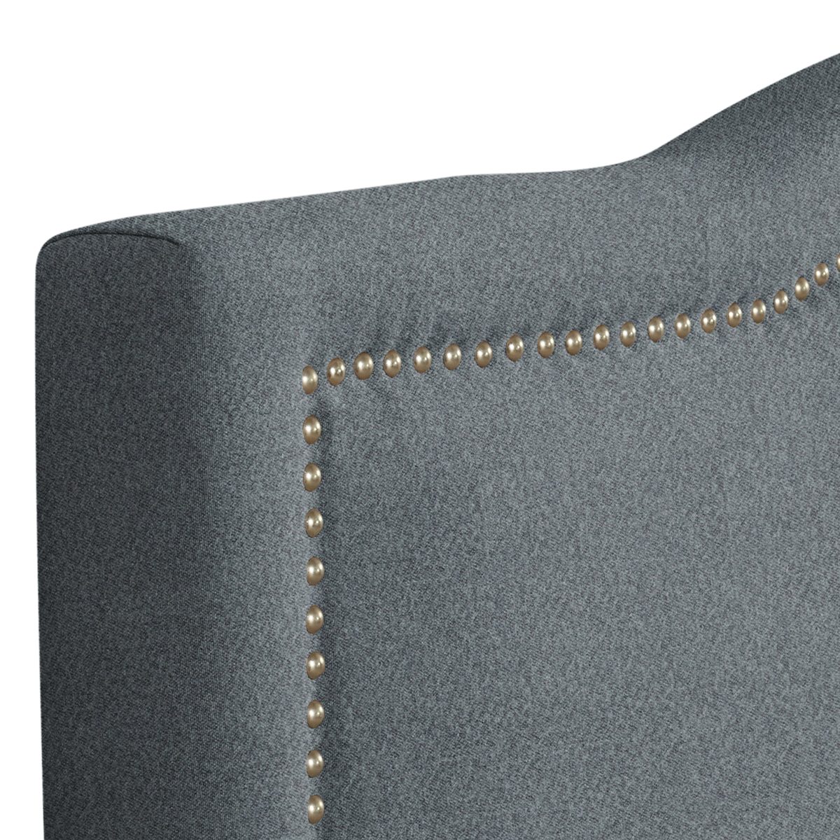 Amazon Brand – Stone & Beam Bridgewater Curved King Headboard, 82"W, Lagoon