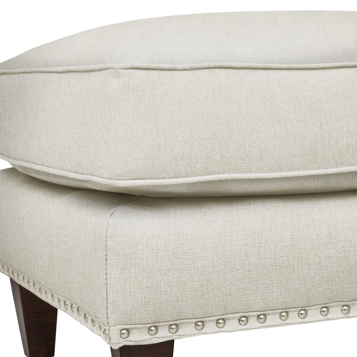 Amazon Brand – Stone & Beam Marin Upholstered Ottoman, 29"W, Sandstone
