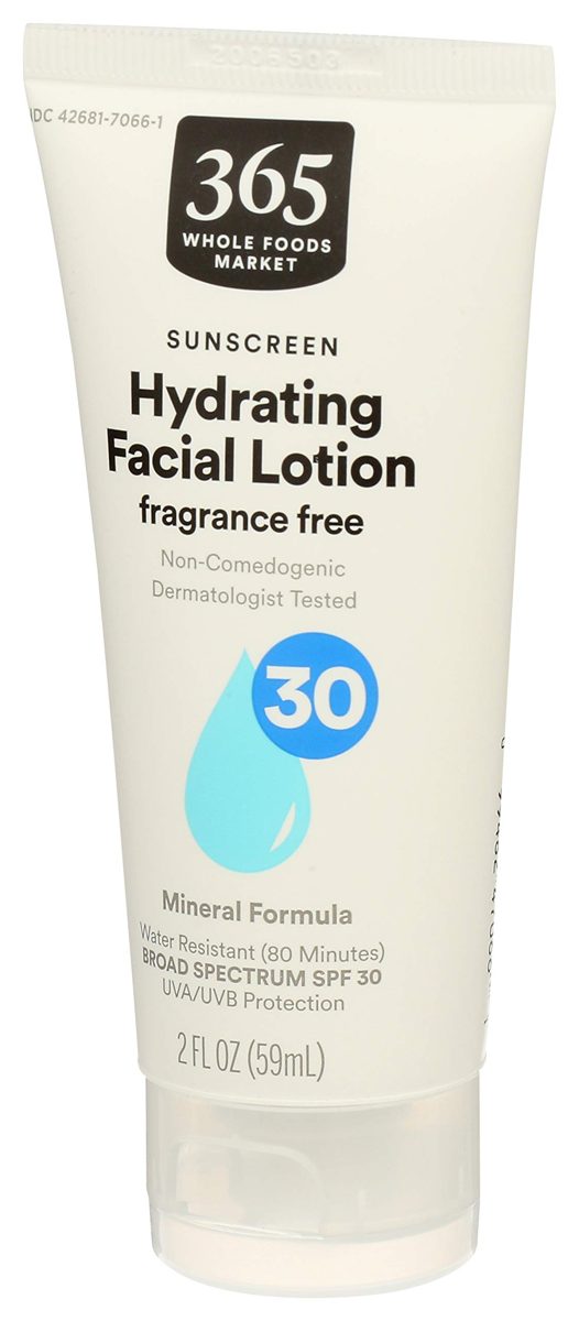 365 EVERYDAY VALUE Mineral Sunscreen Facial Lotion SPF 30, 2 FZ