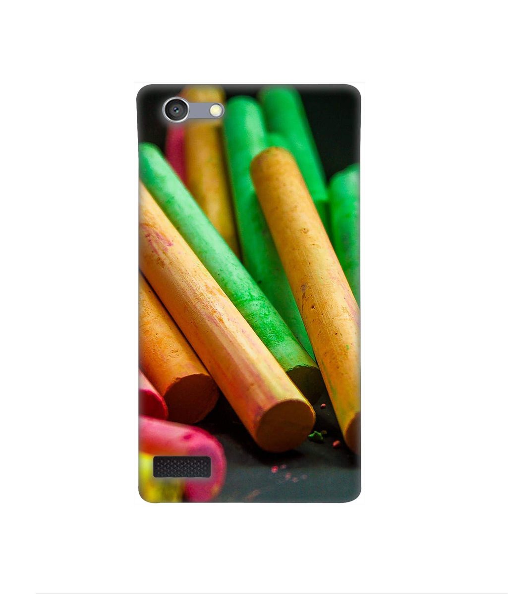 Amazon Brand - Solimo Designer Multicolor WaxColor 3D Printed Hard Back Case Mobile Cover for Oppo Neo 7