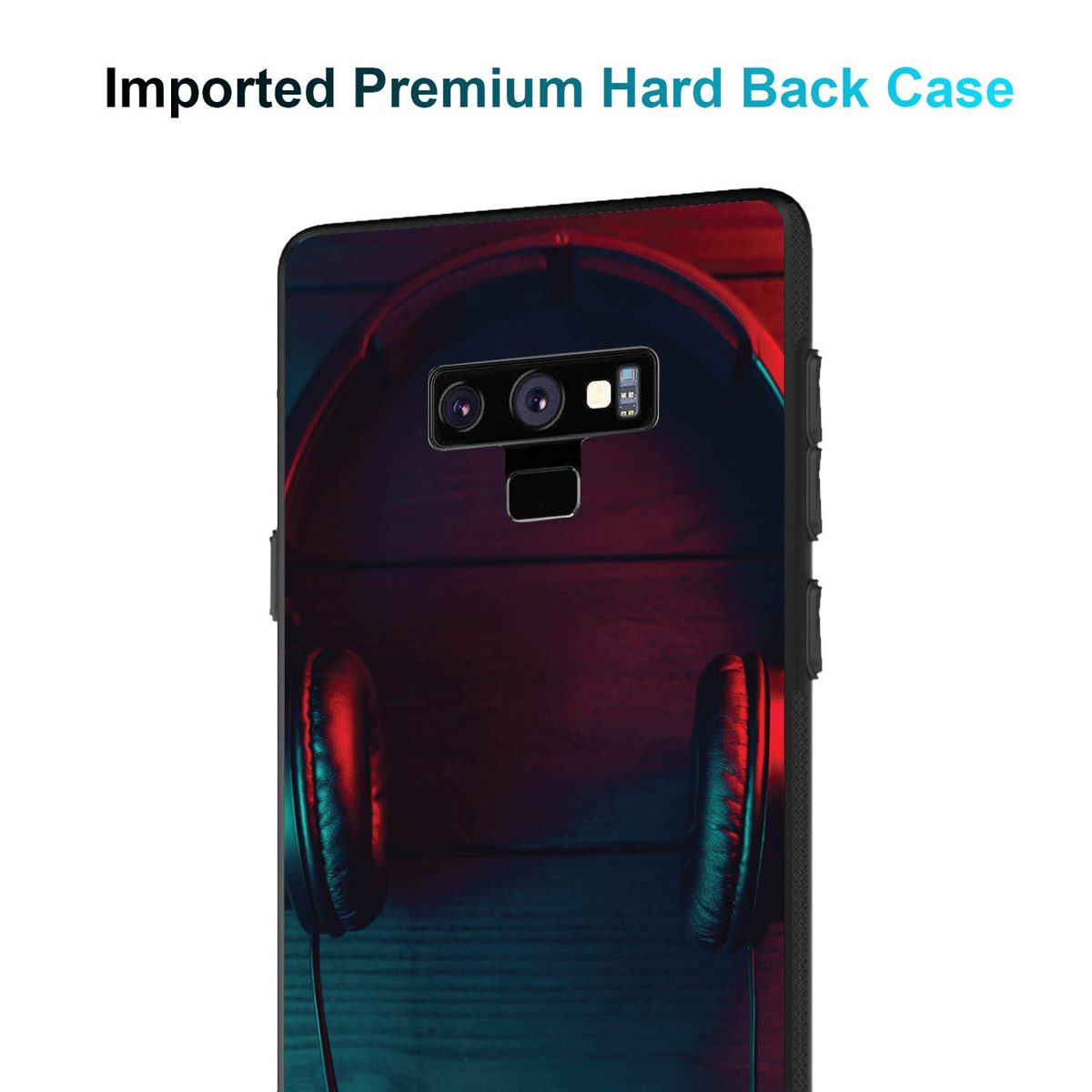 Amazon Brand - Solimo Designer Music Headphone Printed Hard Back Case Mobile Cover for Samsung Galaxy Note 9 (D310)