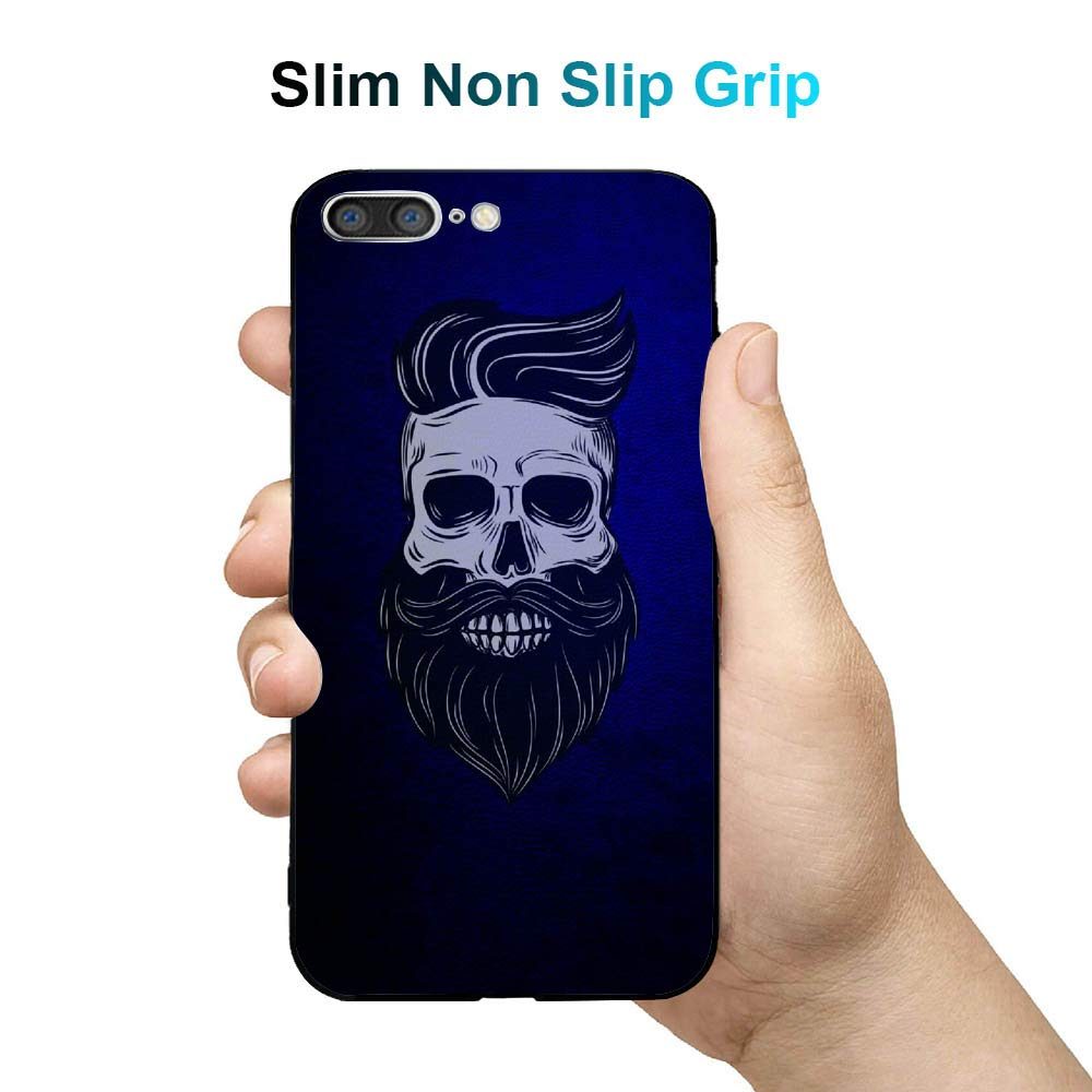 Amazon Brand - Solimo Designer Beard Skull Printed Hard Back Case Mobile Cover for Apple iPhone 8 Plus / 7 Plus (D1189)