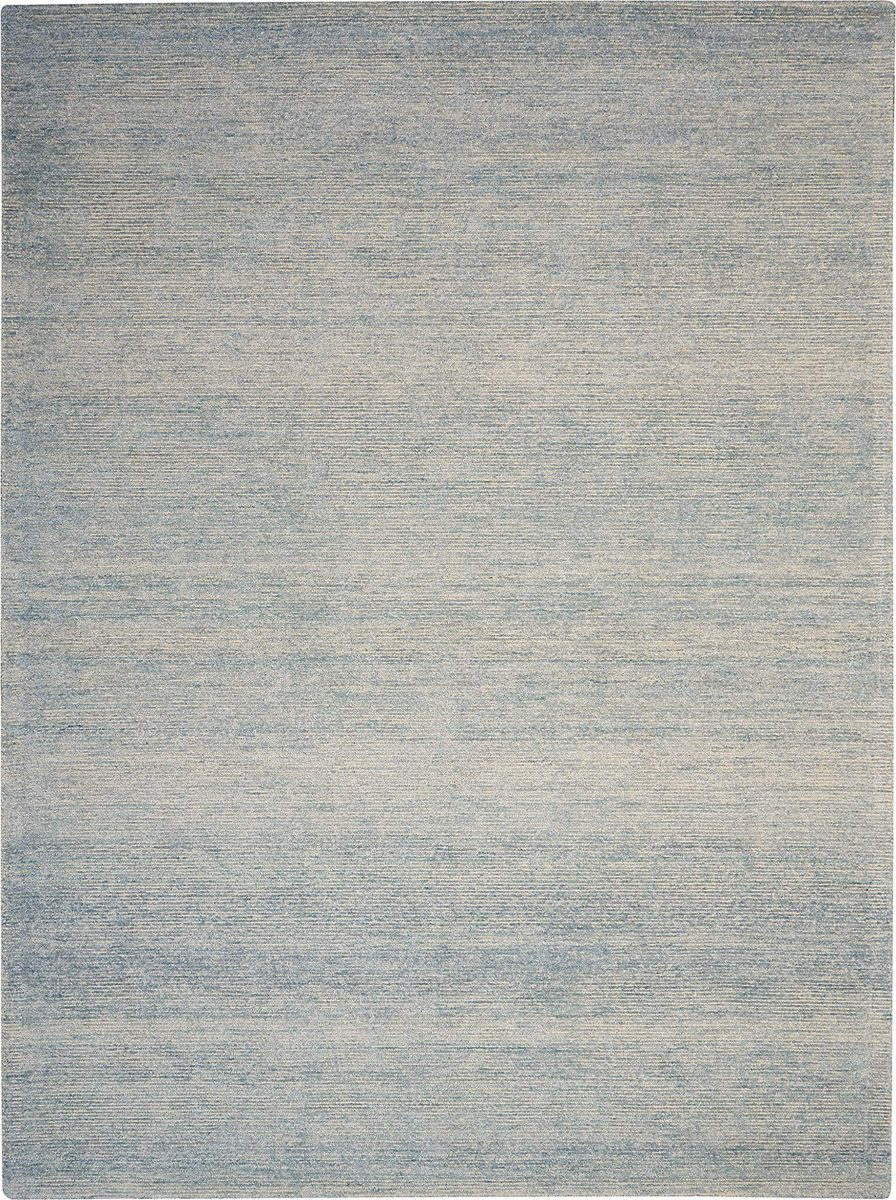 Amazon Brand – Rivet Contemporary Striated Jute Rug, 13' x 9' 3", Aquamarine
