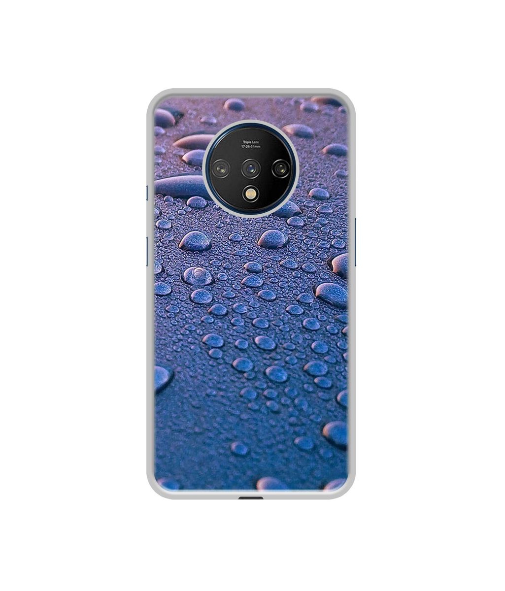 Amazon Brand - Solimo Designer Water Drops UV Printed Soft Back Case Mobile Cover for OnePlus 7T