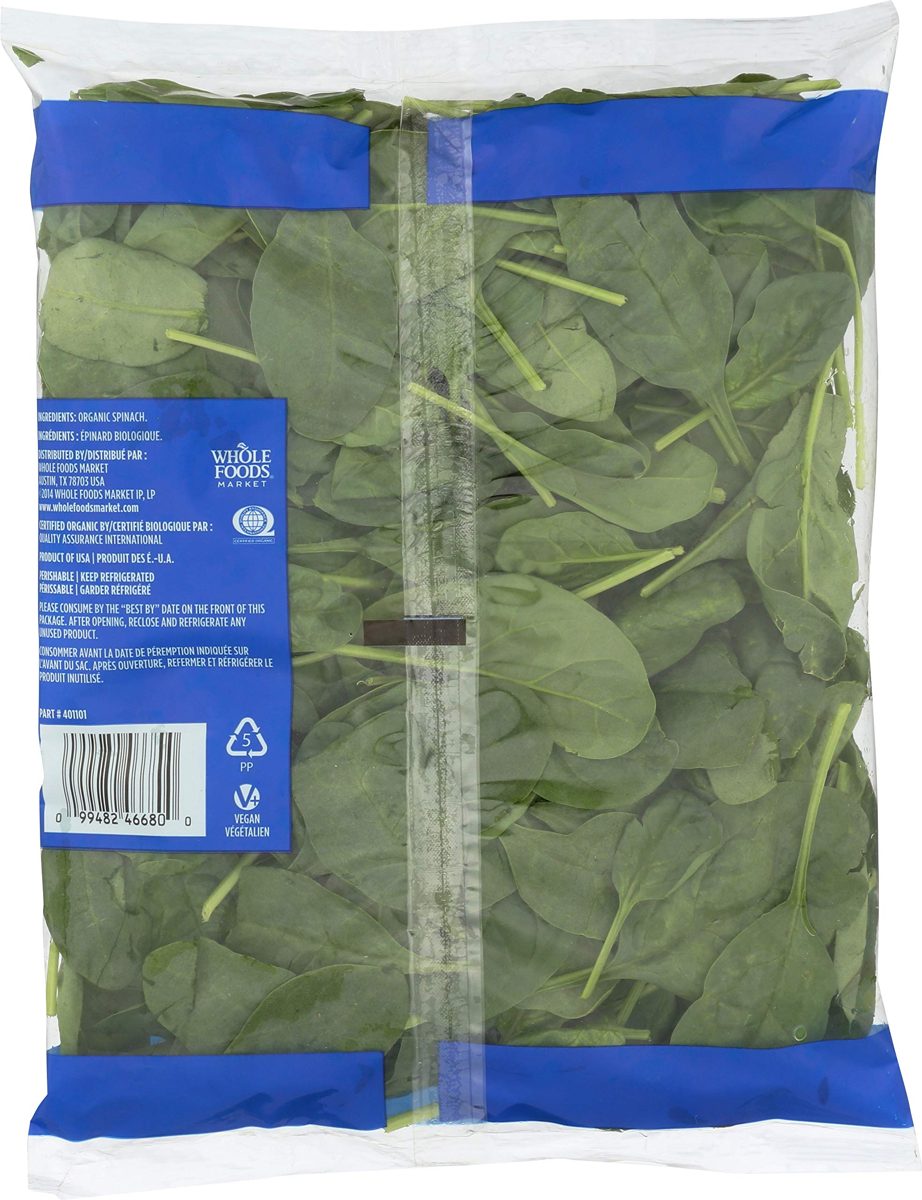365 Everyday Value, Organic Baby Spinach, 5 oz