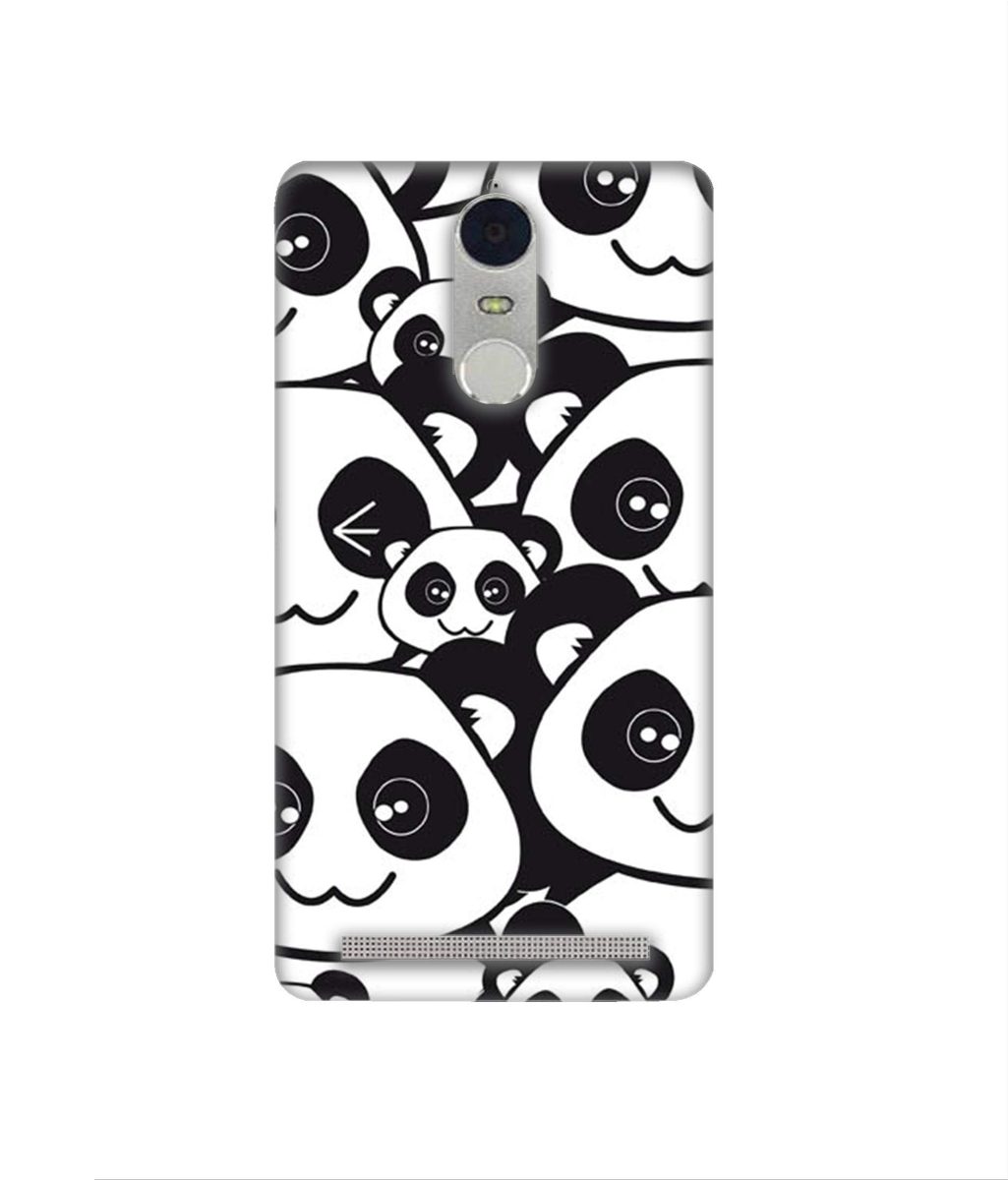 Amazon Brand - Solimo Designer Panda Texture 3D Printed Hard Back Case Mobile Cover for Lenovo K5 Note