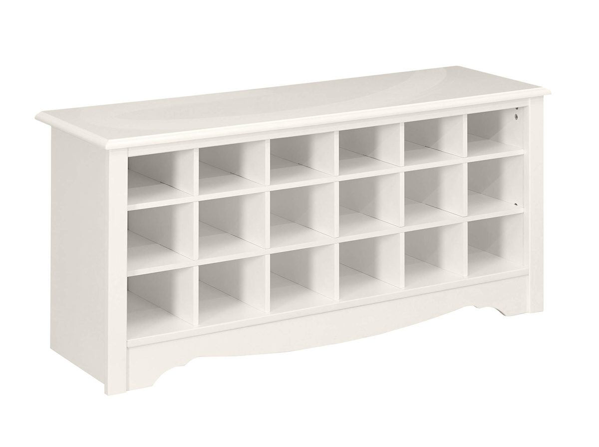 Ravenna Home Sobaski Wood Shoe Storage Rack Organizer, 48"W