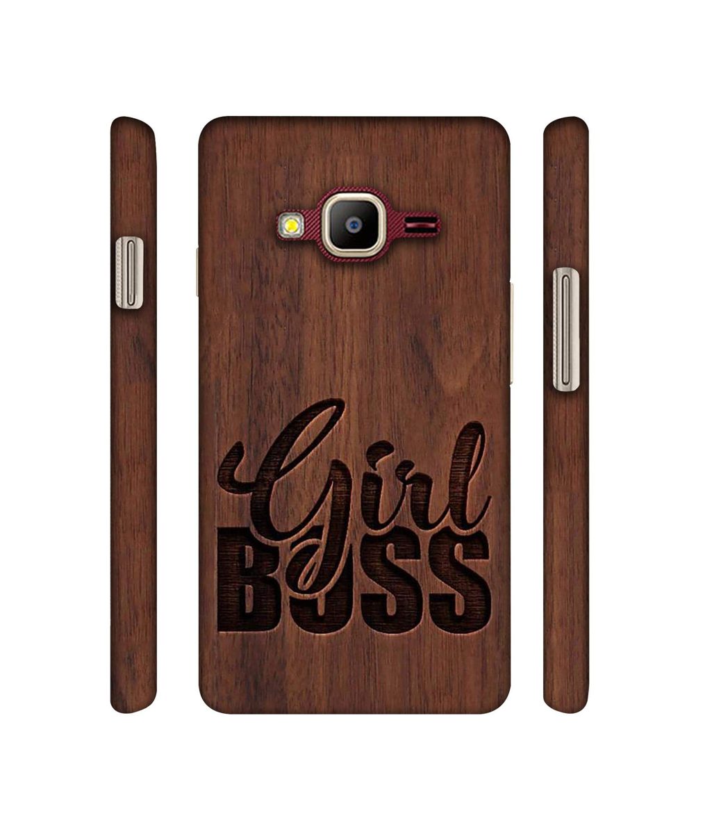 Amazon Brand - Solimo Designer Girl Boss On Wood 3D Printed Hard Back Case Mobile Cover for Samsung Z2