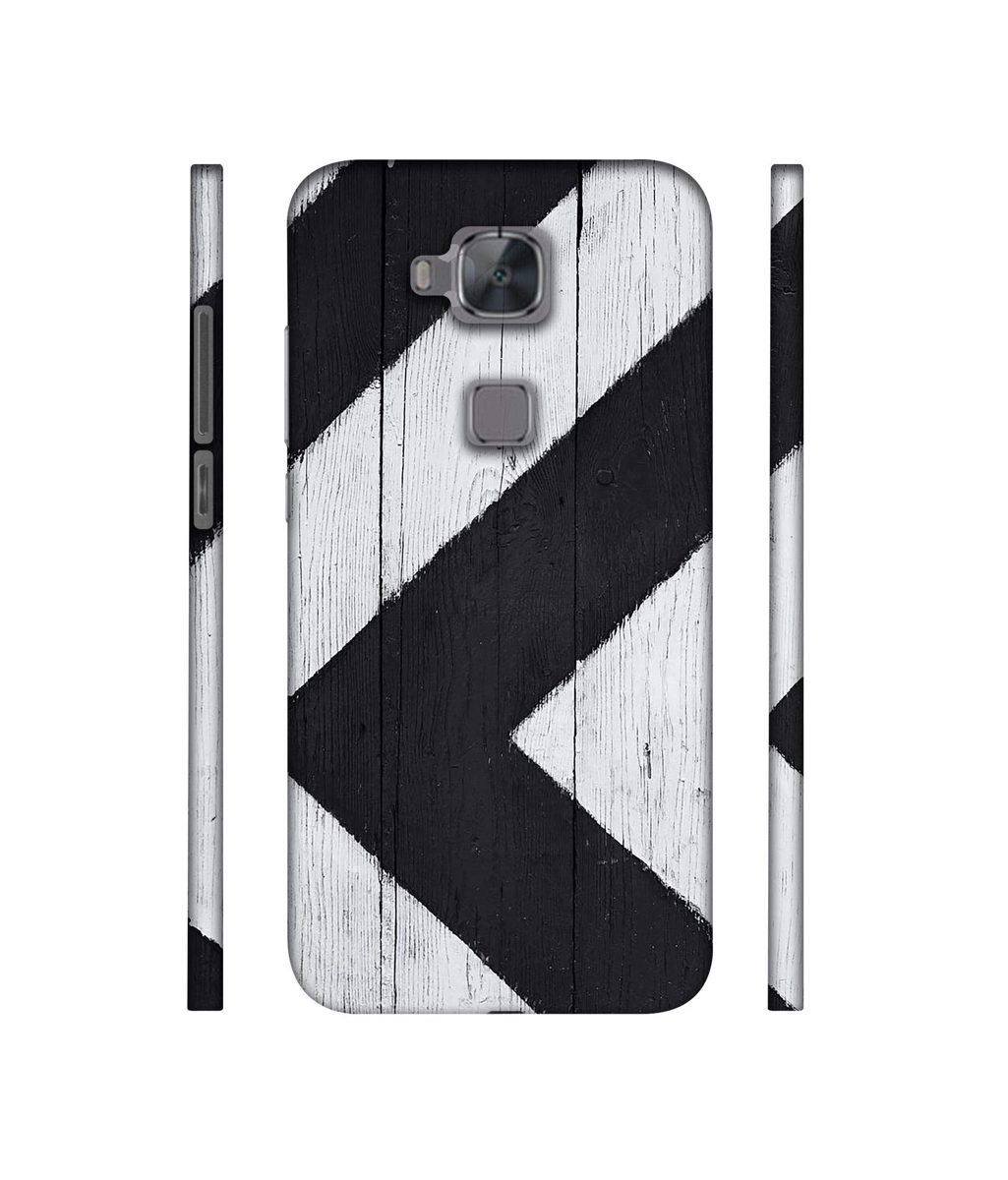 Amazon Brand - Solimo Designer Black Paint Texture on Wood 3D Printed Hard Back Case Mobile Cover for Huawei G8