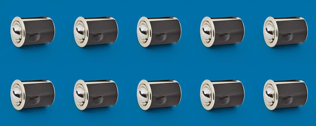 AmazonCommercial Ball Catch Door Hardware, Satin Nickel Finish, 10-Pack