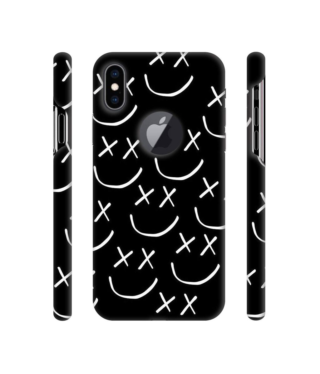 Amazon Brand - Solimo Designer Cross Texture 3D Printed Hard Back Case Mobile Cover for Apple iPhone Xs Max (Logo Cut)