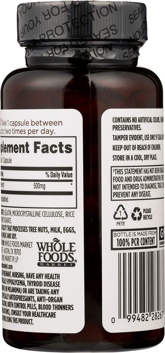 Whole Foods Market, L-Tyrosine 500mg, 100 ct