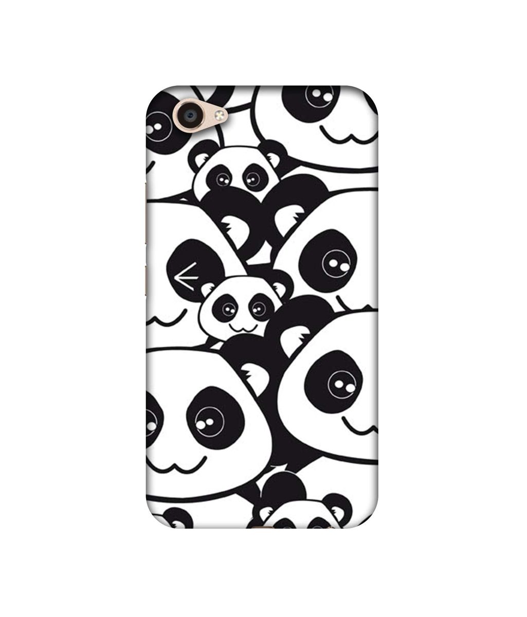Amazon Brand - Solimo Designer Panda Texture UV Printed Soft Back Case Mobile Cover for Vivo V5 Plus