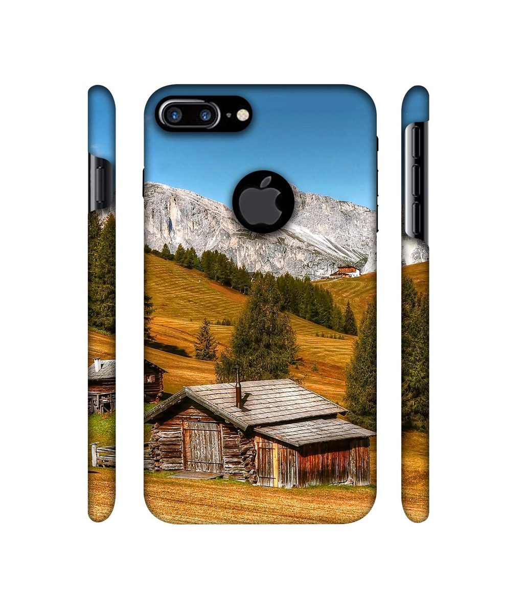 Amazon Brand - Solimo Designer Hut 3D Printed Hard Back Case Mobile Cover for Apple iPhone 7 Plus (Logo Cut)
