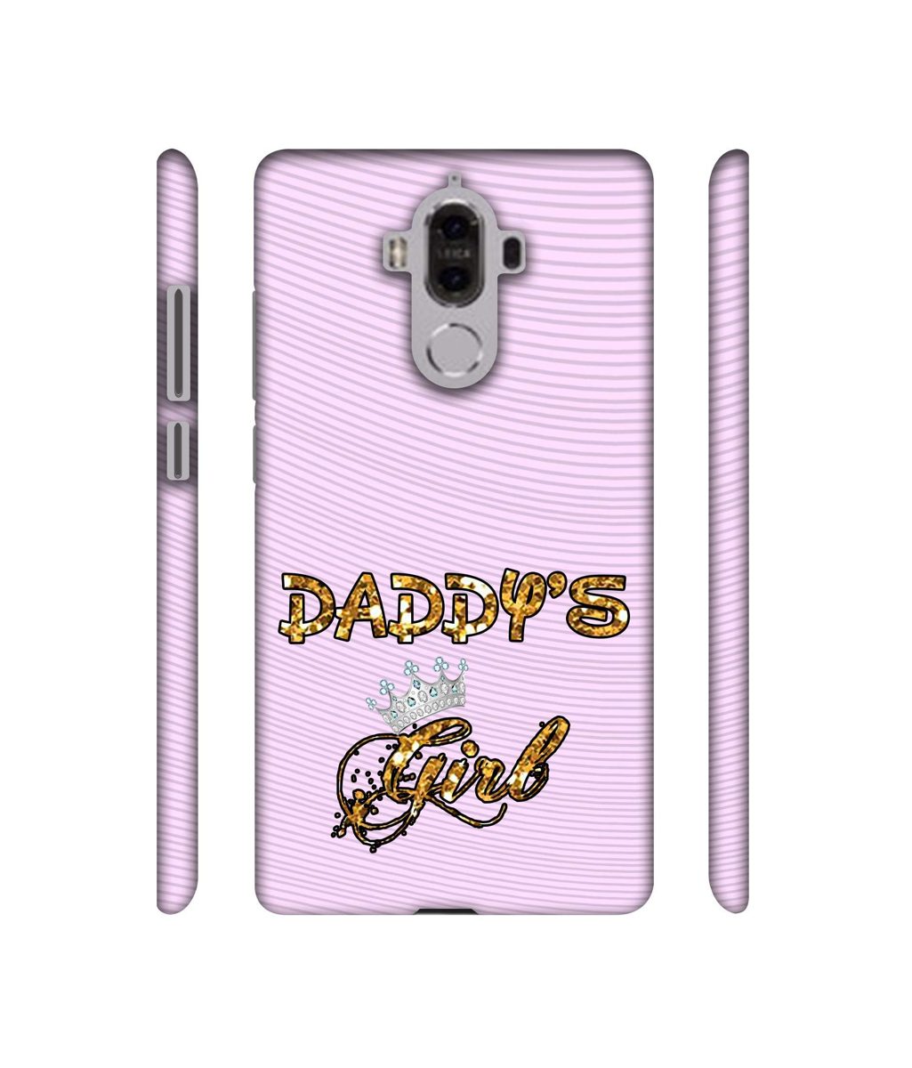 Amazon Brand - Solimo Designer Daddy's Girl in Glitter Pattern 3D Printed Hard Back Case Mobile Cover for Huawei Mate 9