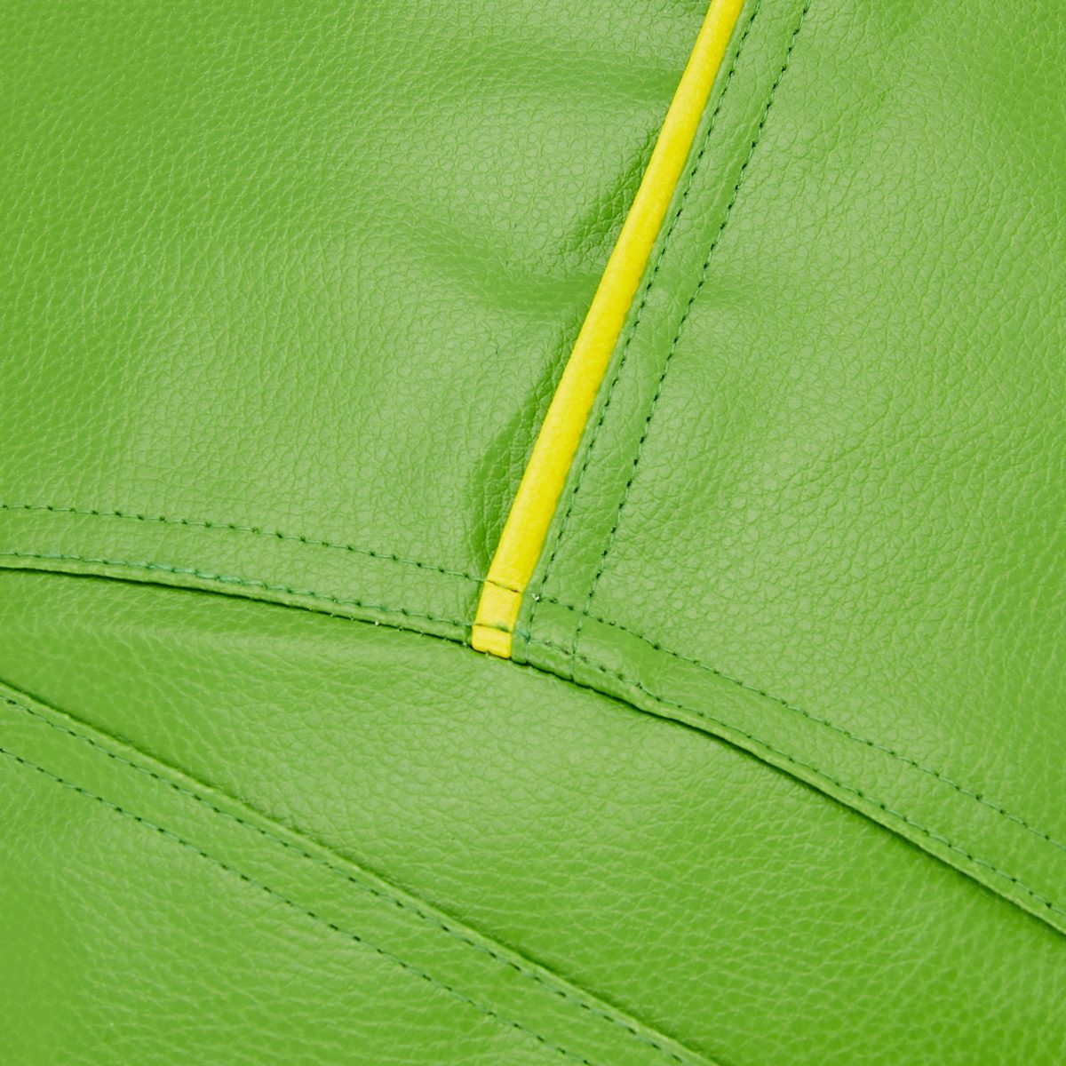 Amazon Brand - Solimo XL Bean Bag Cover (Green with Yellow Piping)