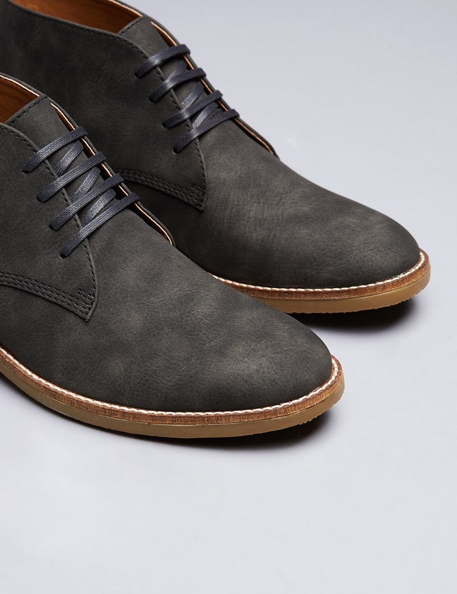 Amazon Brand - find. Men's Chukka Boots, Grey (Charcoal), US 9