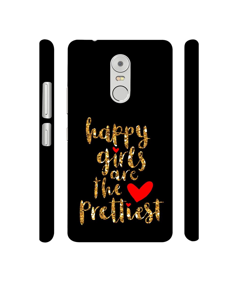 Amazon Brand - Solimo Designer Happy Girls are The Prettiest 3D Printed Hard Back Case Mobile Cover for Lenovo K6 Note