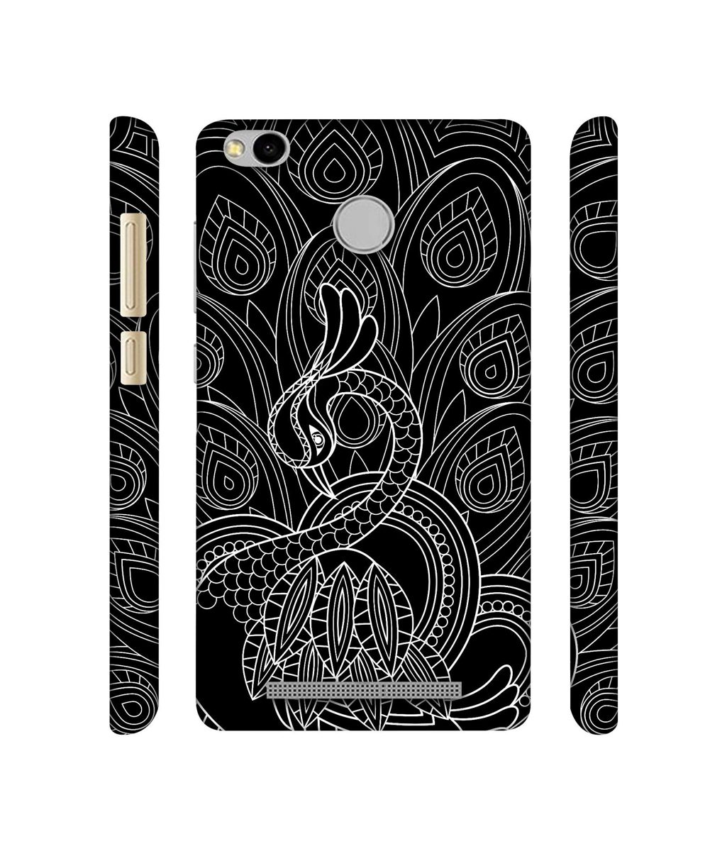 Amazon Brand - Solimo Designer Peacock Feather Pattern 3D Printed Hard Back Case Mobile Cover for Xiaomi Redmi 3S Prime