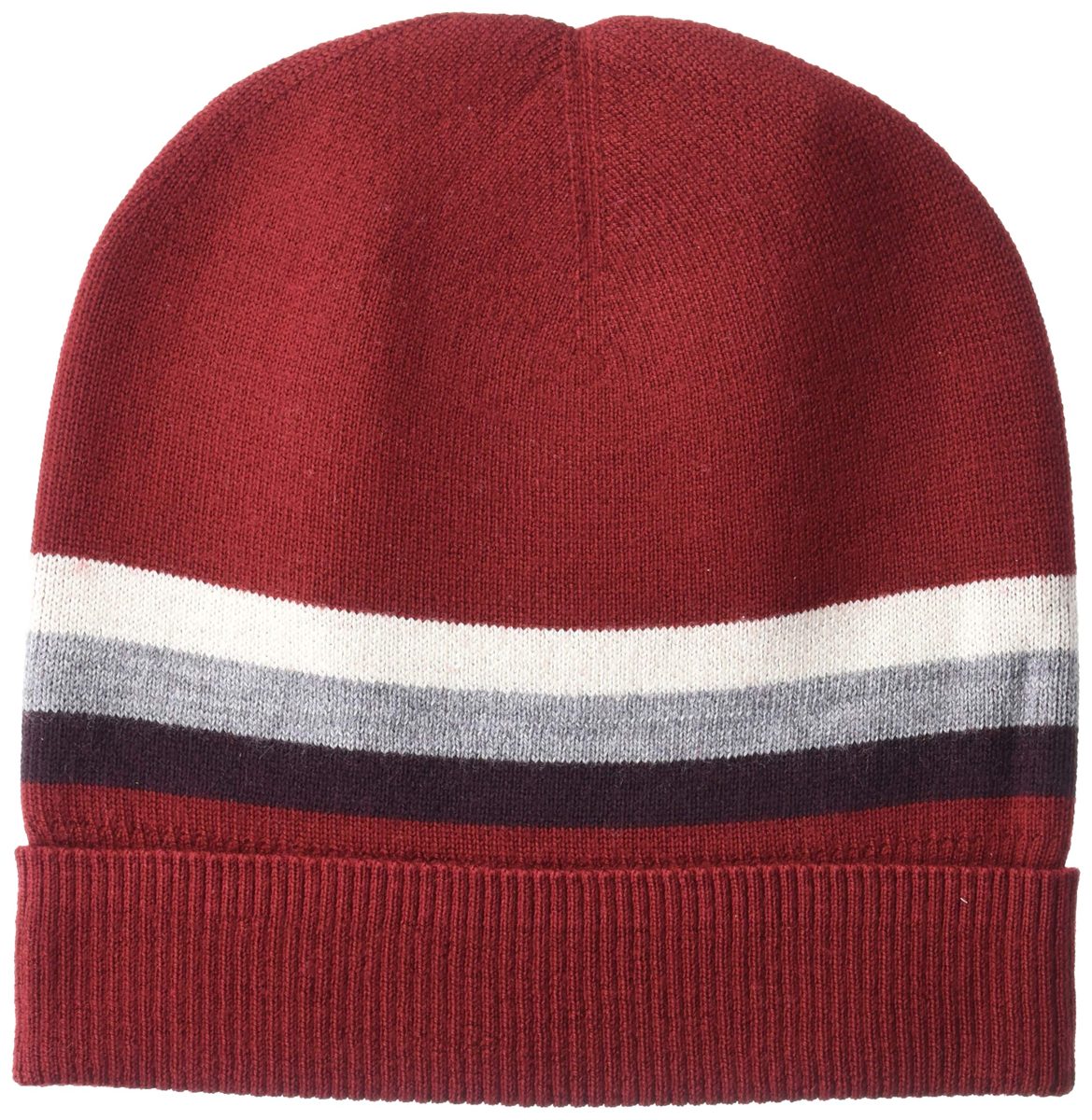 Amazon Brand - Goodthreads Men's Merino Wool Beanie, Red, One Size