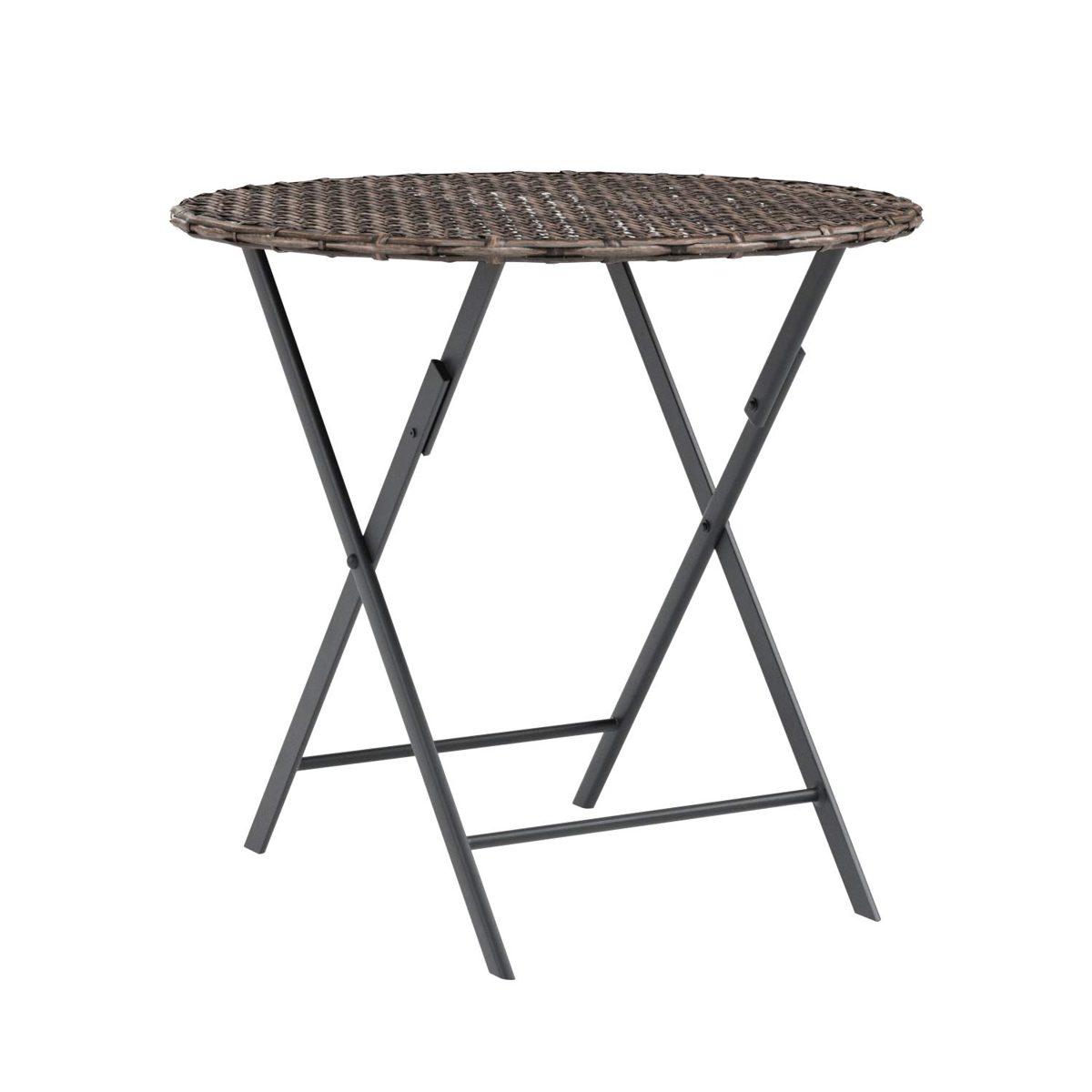 AmazonBasics 3 Piece Patio Rattan PE Wicker Lounger Chair and Table Set