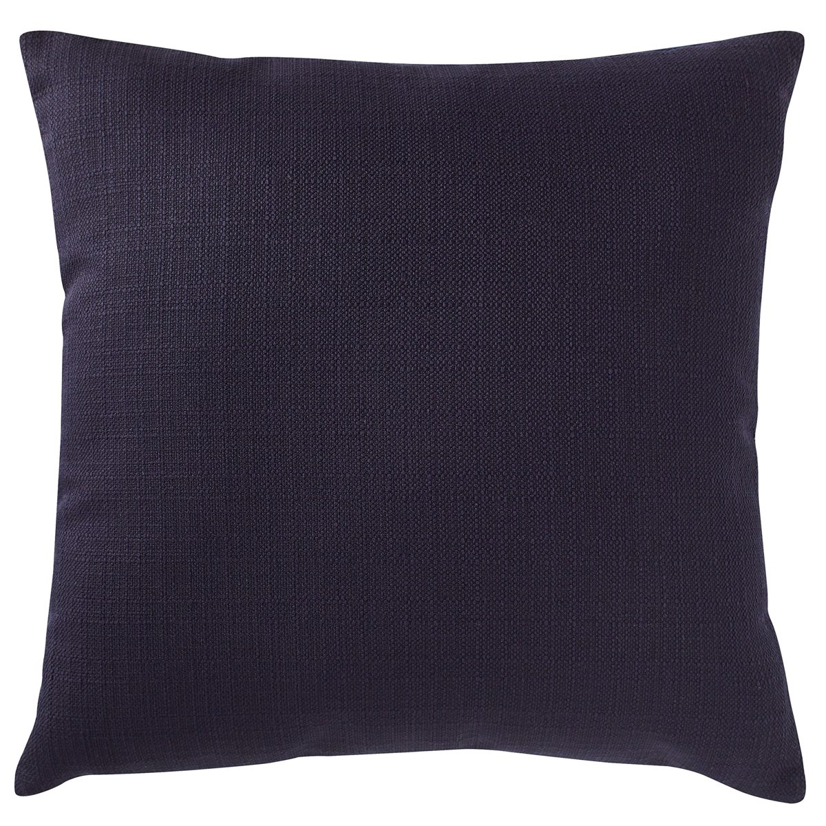 Amazon Brand – Stone & Beam Striated Velvet Linen-Look Decorative Throw Pillow, 17" x 17", Midnight