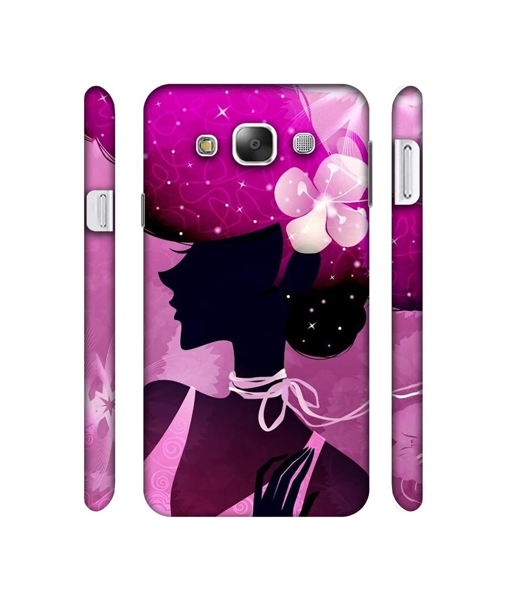 Amazon Brand - Solimo Designer Lady Vectors 3D Printed Hard Back Case Mobile Cover for Samsung Galaxy E5
