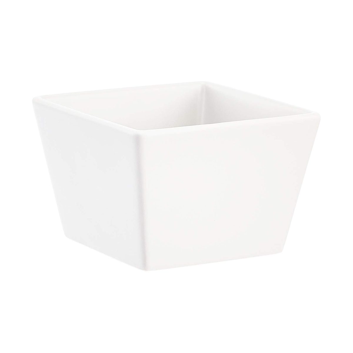 AmazonBasics Tabletop Planter, Square - White/Brass