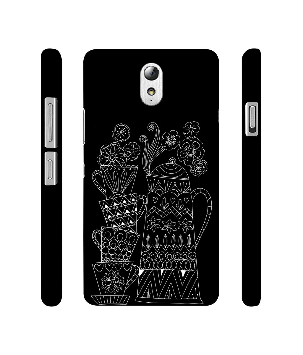 Amazon Brand - Solimo Designer Cups and Tea Pot 3D Printed Hard Back Case Mobile Cover for Lenovo Vibe P1M