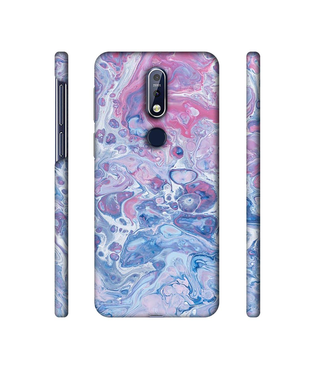 Amazon Brand - Solimo Designer Oil Paint on Marble 3D Printed Hard Back Case Mobile Cover for Nokia 7.1