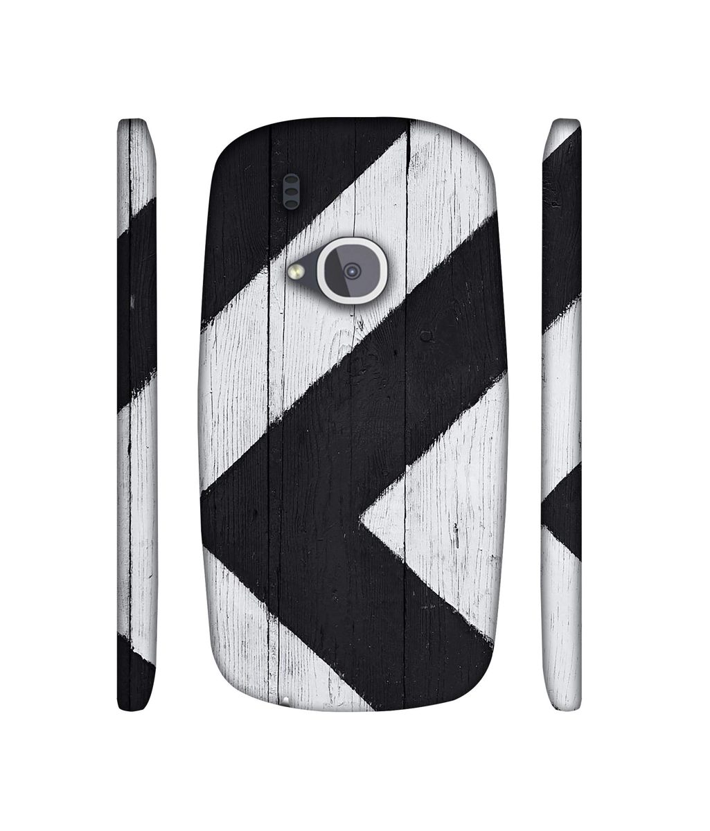 Amazon Brand - Solimo Designer Black Paint Texture on Wood 3D Printed Hard Back Case Mobile Cover for Nokia 3310