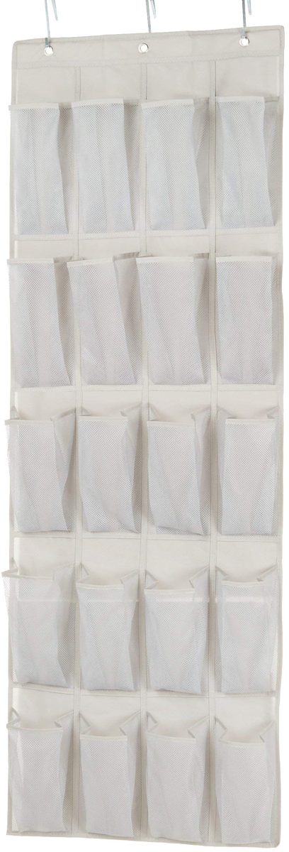 AmazonBasics 20-Pocket Over-The-Door Hanging Large-Size Shoe Organizer (Renewed)