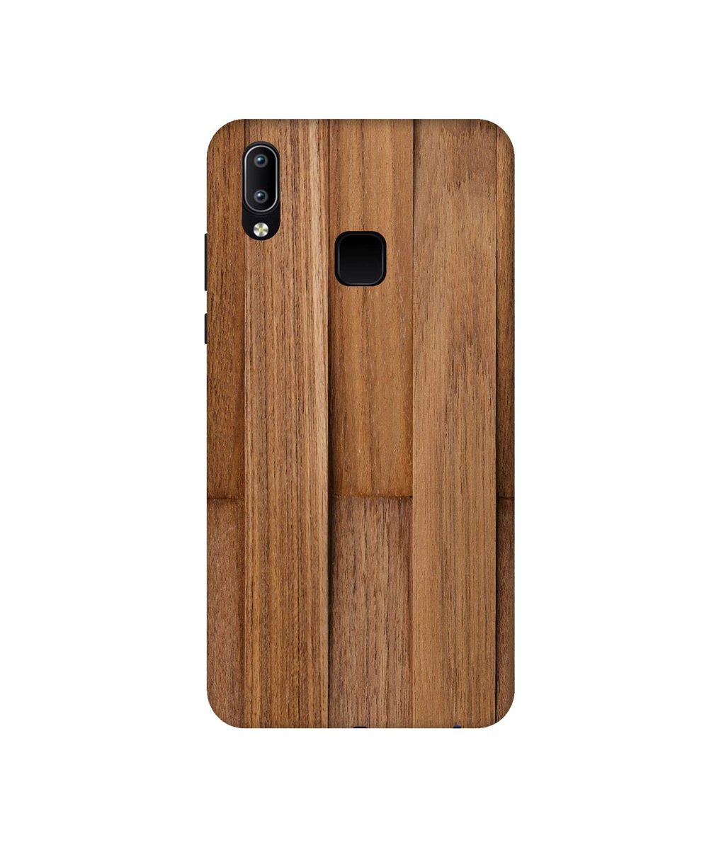 Amazon Brand - Solimo Designer Wooden Art 3D Printed Hard Back Case Mobile Cover for Vivo Y95