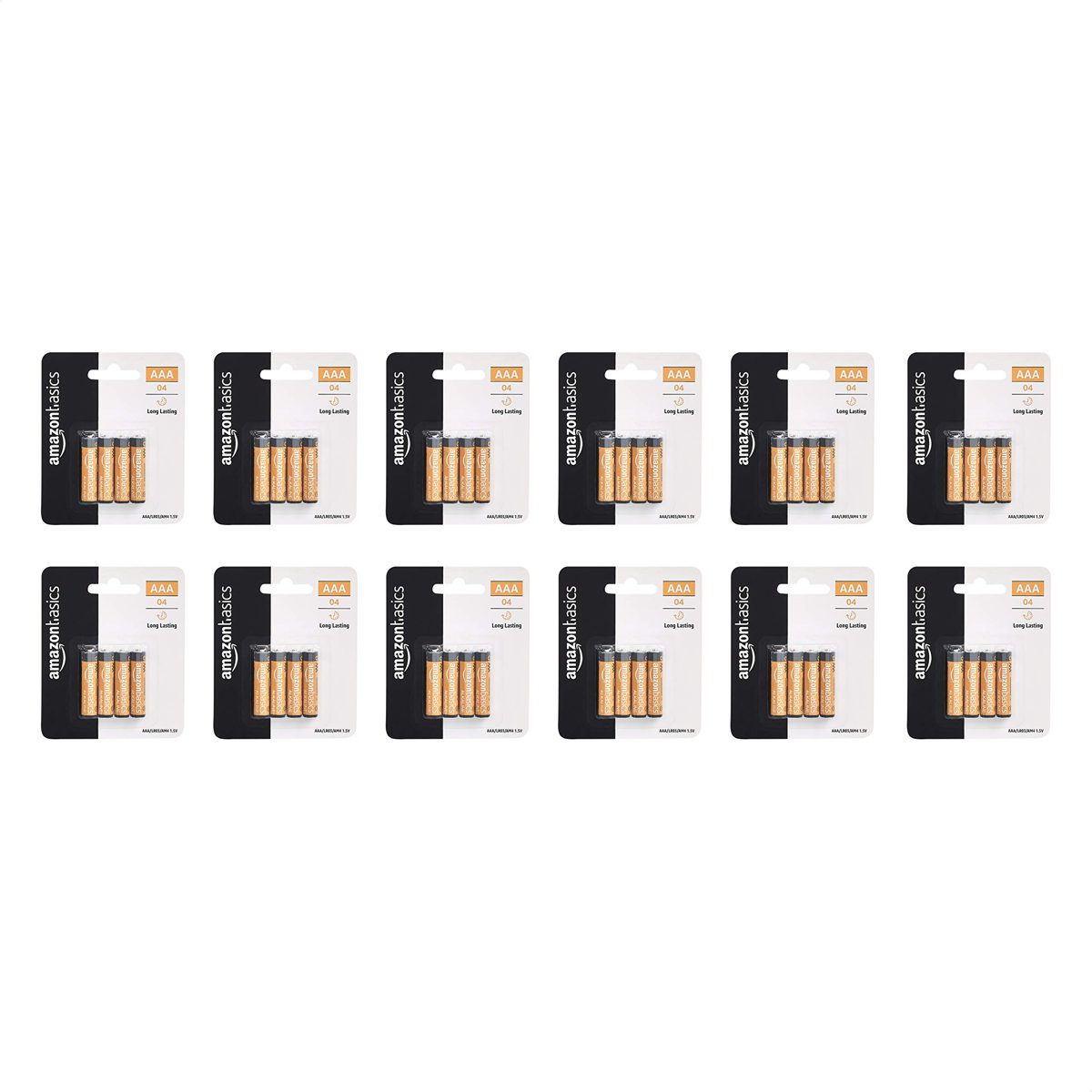 AmazonBasics AAA Performance Alkaline Non-Rechargeable Batteries (12 X 4-Pack) - Blister Packaging (Packaging May Vary)