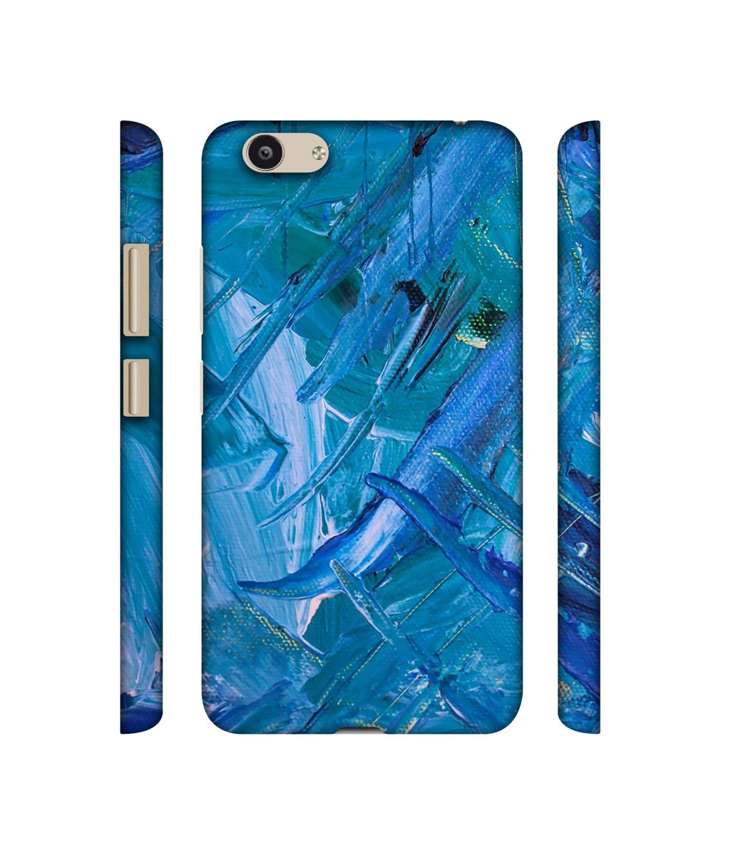 Amazon Brand - Solimo Designer Blue Paint 3D Printed Hard Back Case Mobile Cover for Vivo Y53