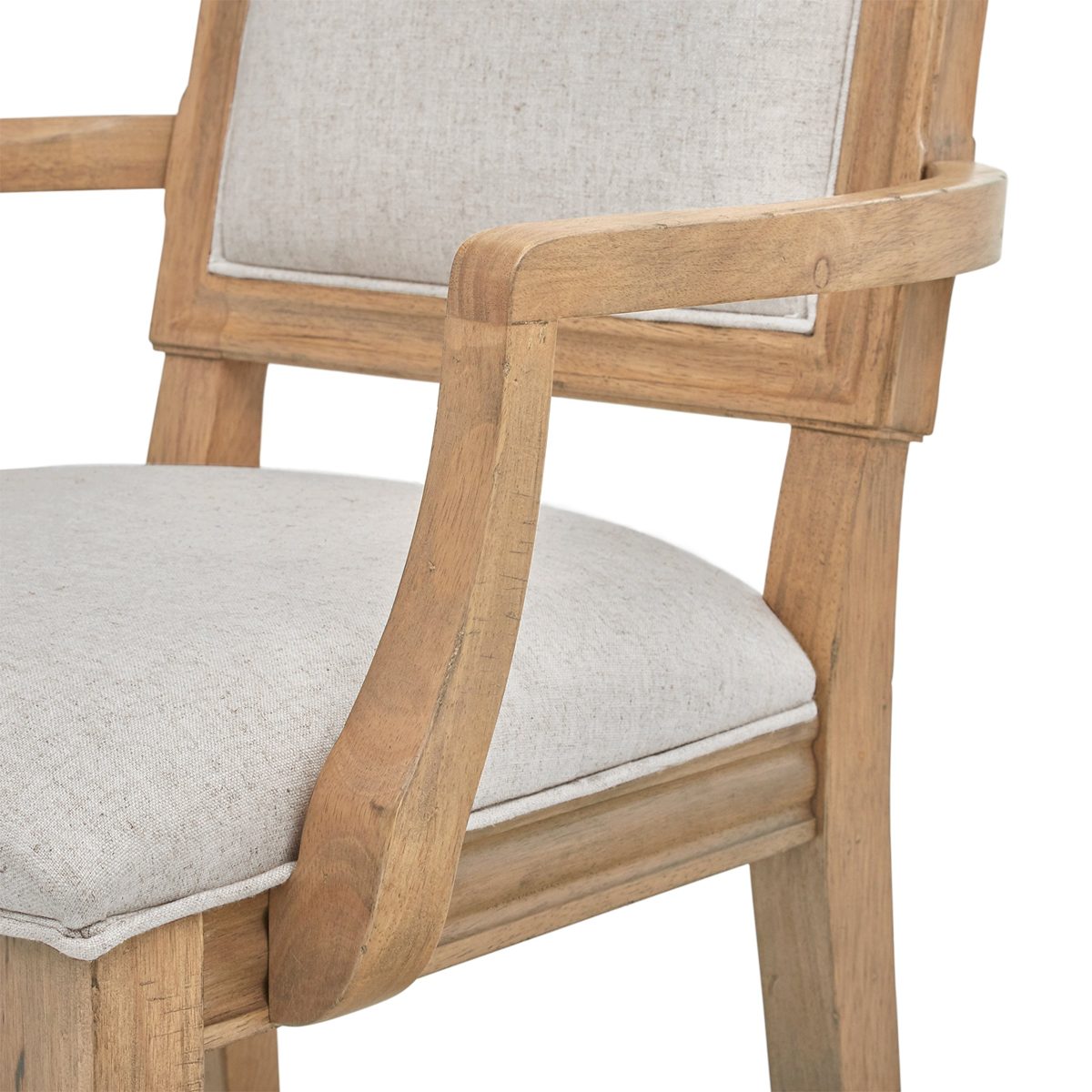 Amazon Brand – Stone & Beam Jon Casual Farmhouse Wood Dining Chair, 40"H, Pack of 2, Beige
