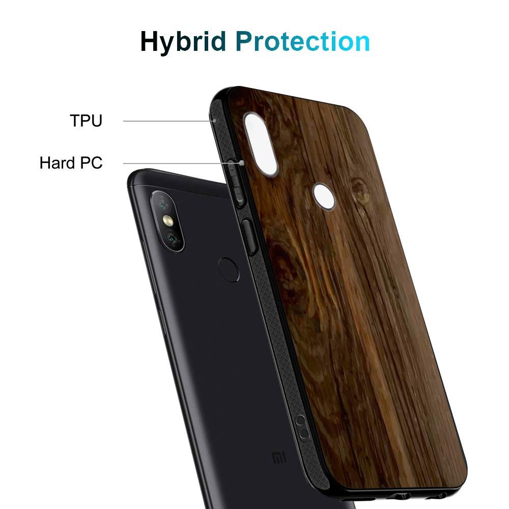 Amazon Brand - Solimo Designer Wooden Texture Printed Hard Back Case Mobile Cover for Redmi Note 6 Pro