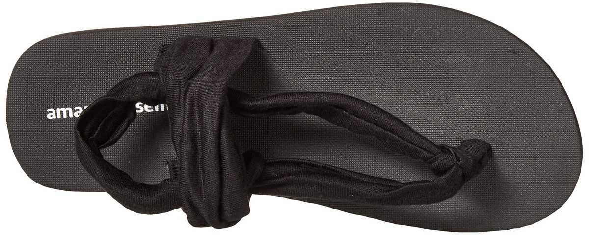 Amazon Essentials Women's Delia Sandal, Black, 11 Medium US