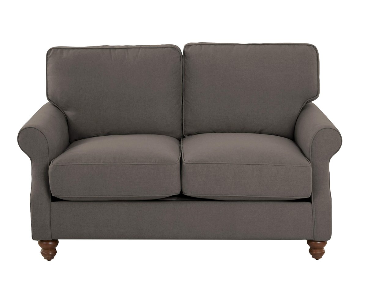 Amazon Brand – Stone & Beam Charles Classic Oversized Upholstered Loveseat, 63"W, Stone