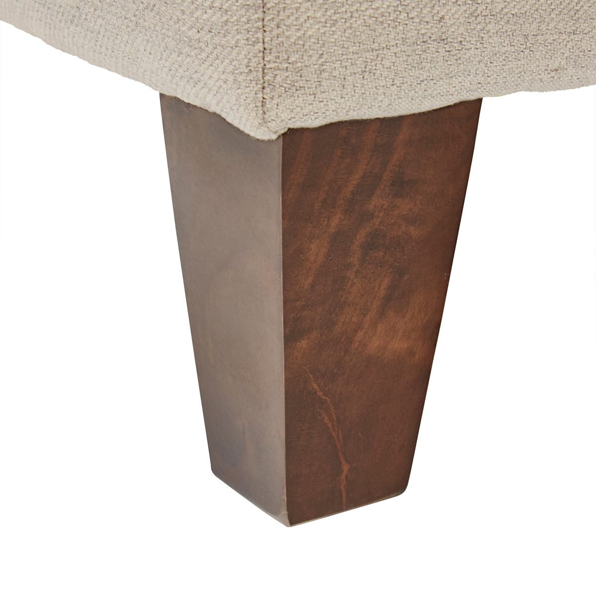 Amazon Brand – Stone & Beam Andover Modern Square Ottoman, 33"W, Grey Linen