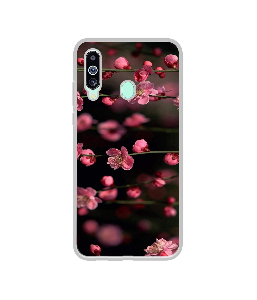 Amazon Brand - Solimo Designer Pink Flowers UV Printed Soft Back Case Mobile Cover for Samsung Galaxy M40