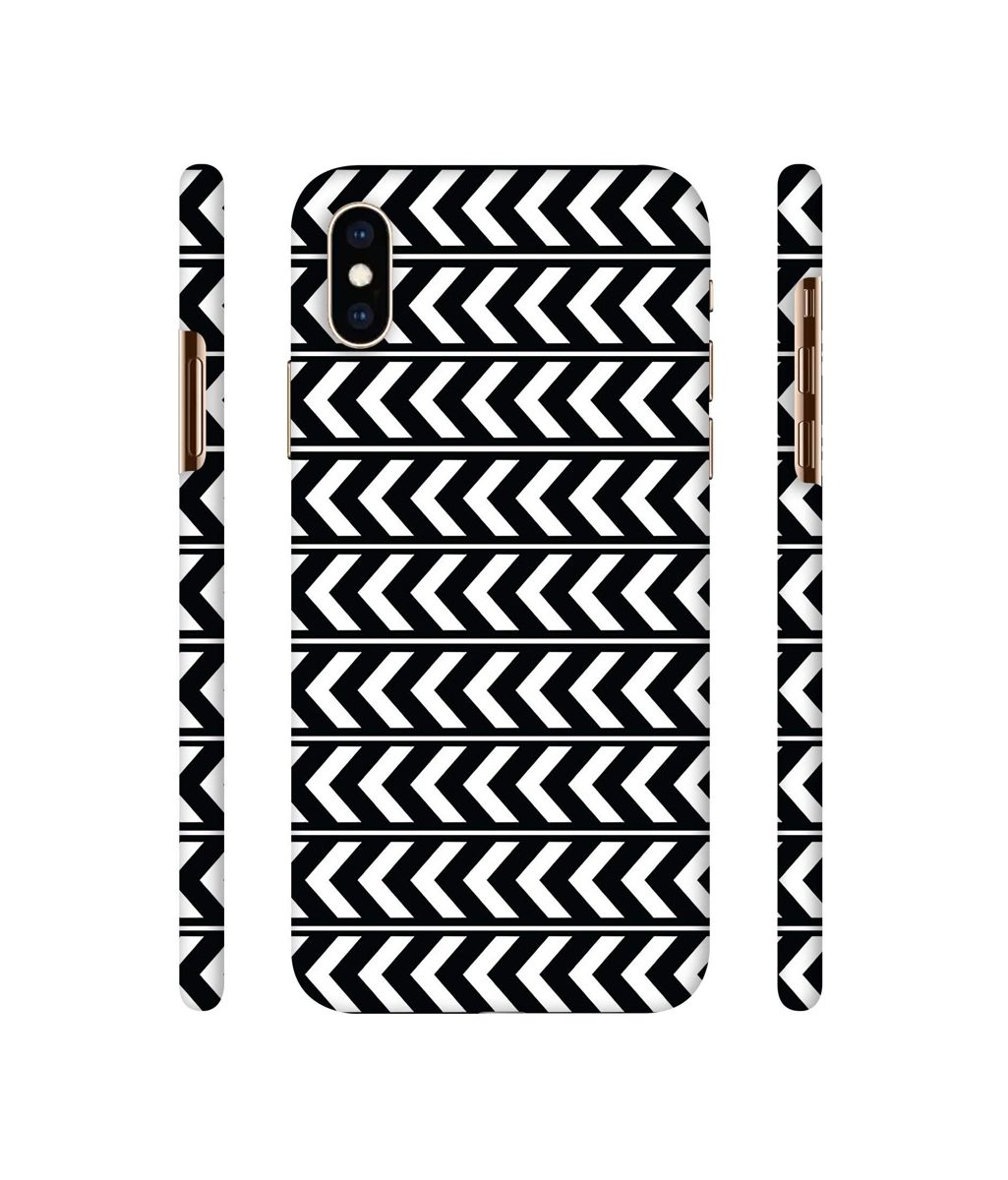 Amazon Brand - Solimo Designer Horizontal Arrow Texture 3D Printed Hard Back Case Mobile Cover for Apple iPhone Xs Max