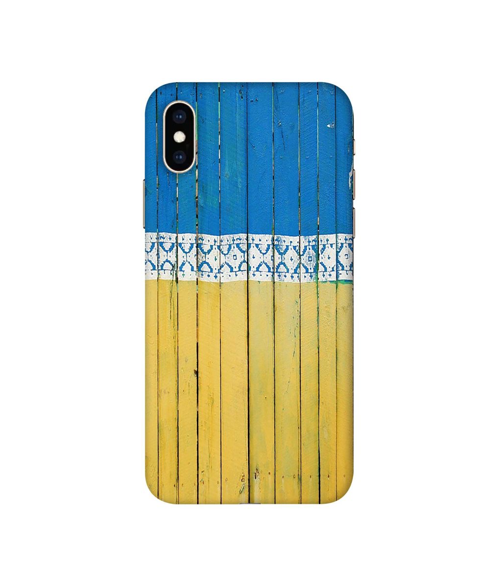 Amazon Brand - Solimo Designer Wooden Pattern 3D Printed Hard Back Case Mobile Cover for Apple iPhone Xs Max