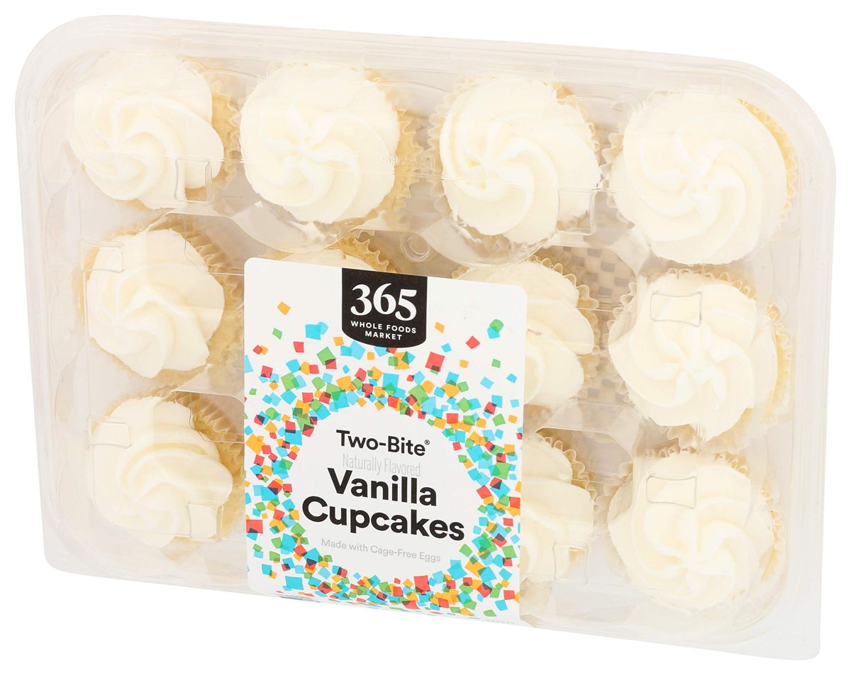 365 Everyday Value, Two-Bite Vanilla Cupcakes, 10.5 oz