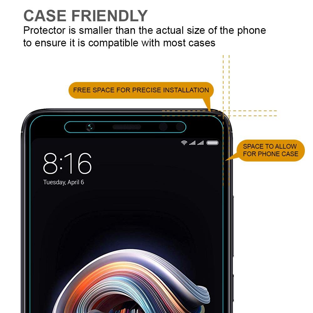 Amazon Brand - Solimo Tempered Glass for Redmi Note 5 Pro with Installation Kit (Clear)