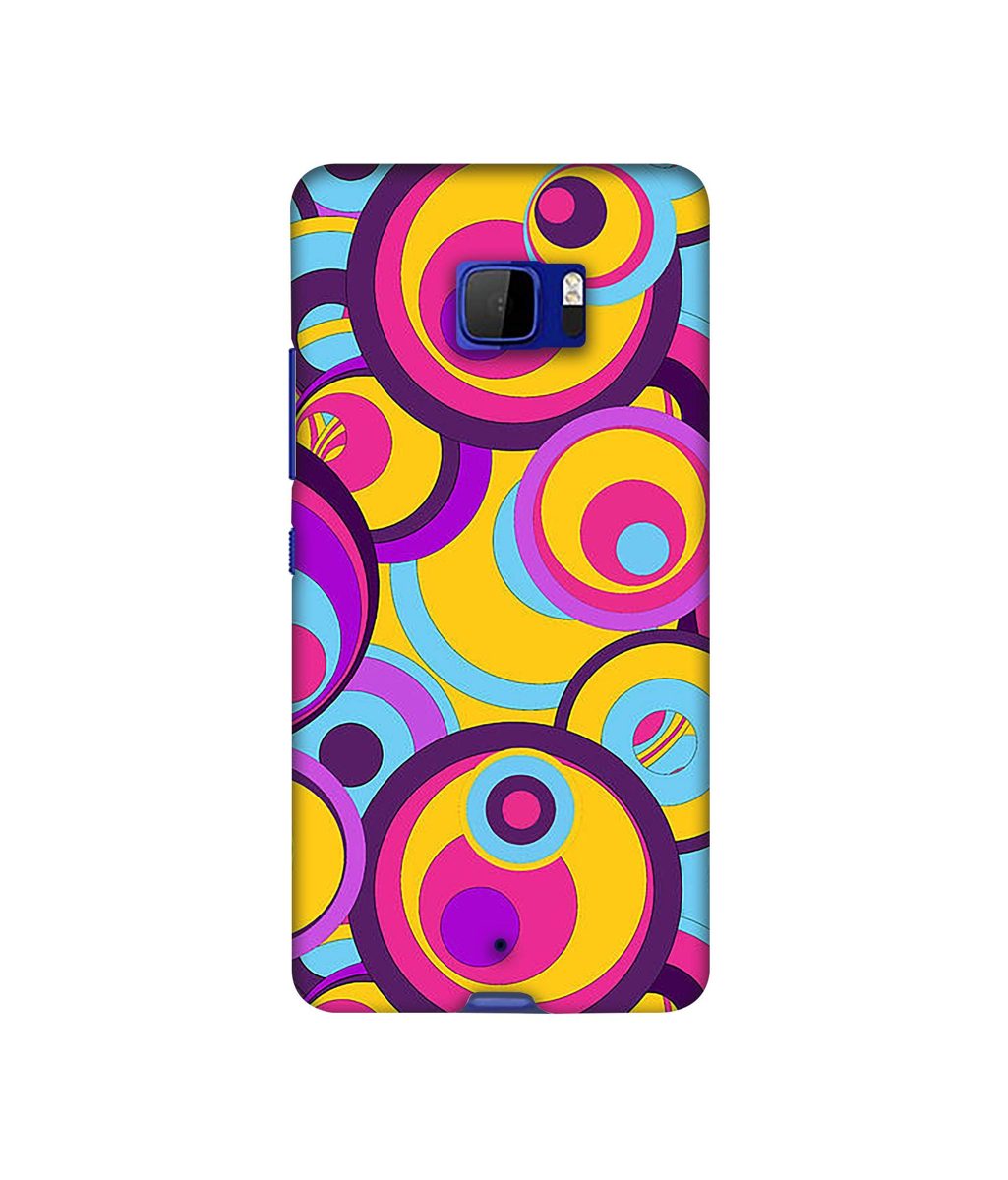 Amazon Brand - Solimo Designer Multicolor Circle 3D Printed Hard Back Case Mobile Cover for HTC U Ultra