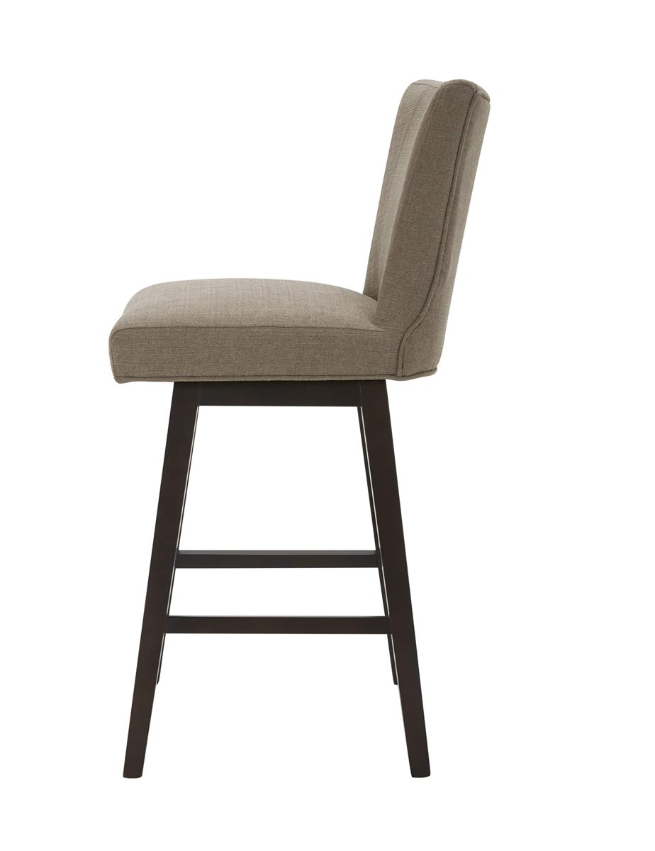 Amazon Brand – Stone & Beam Esme Memory-Swivel Barstool, 43.3"H, Slate